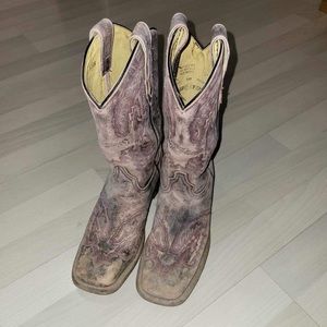 Women’s Lagrange Pink Leather Cowboy Boots
